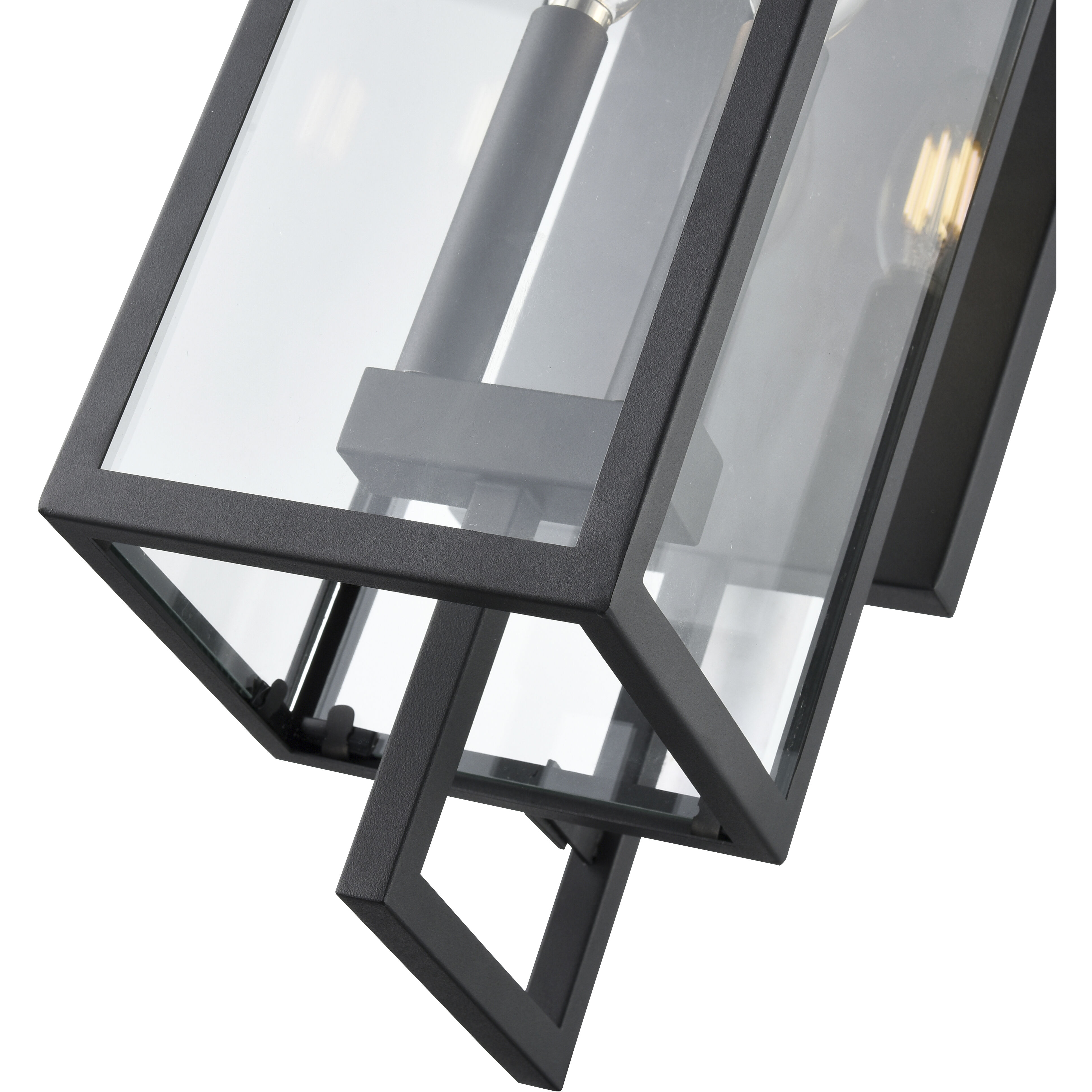 Lamont 2 Light 24 inch Textured Black Outdoor Wall Sconce